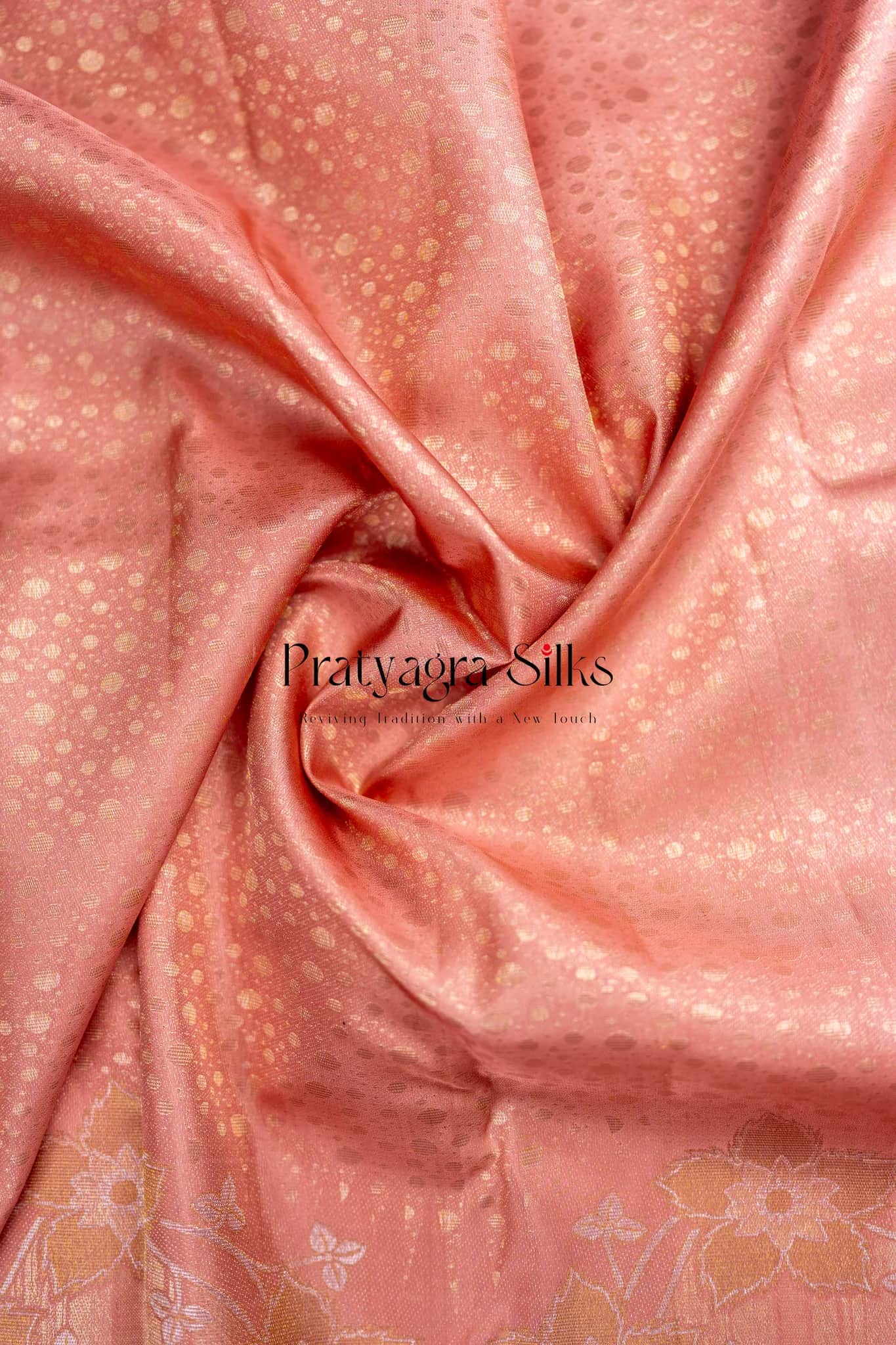 The Aahana Chiniya Pure silk sarees online in India | Pratyagra Silks