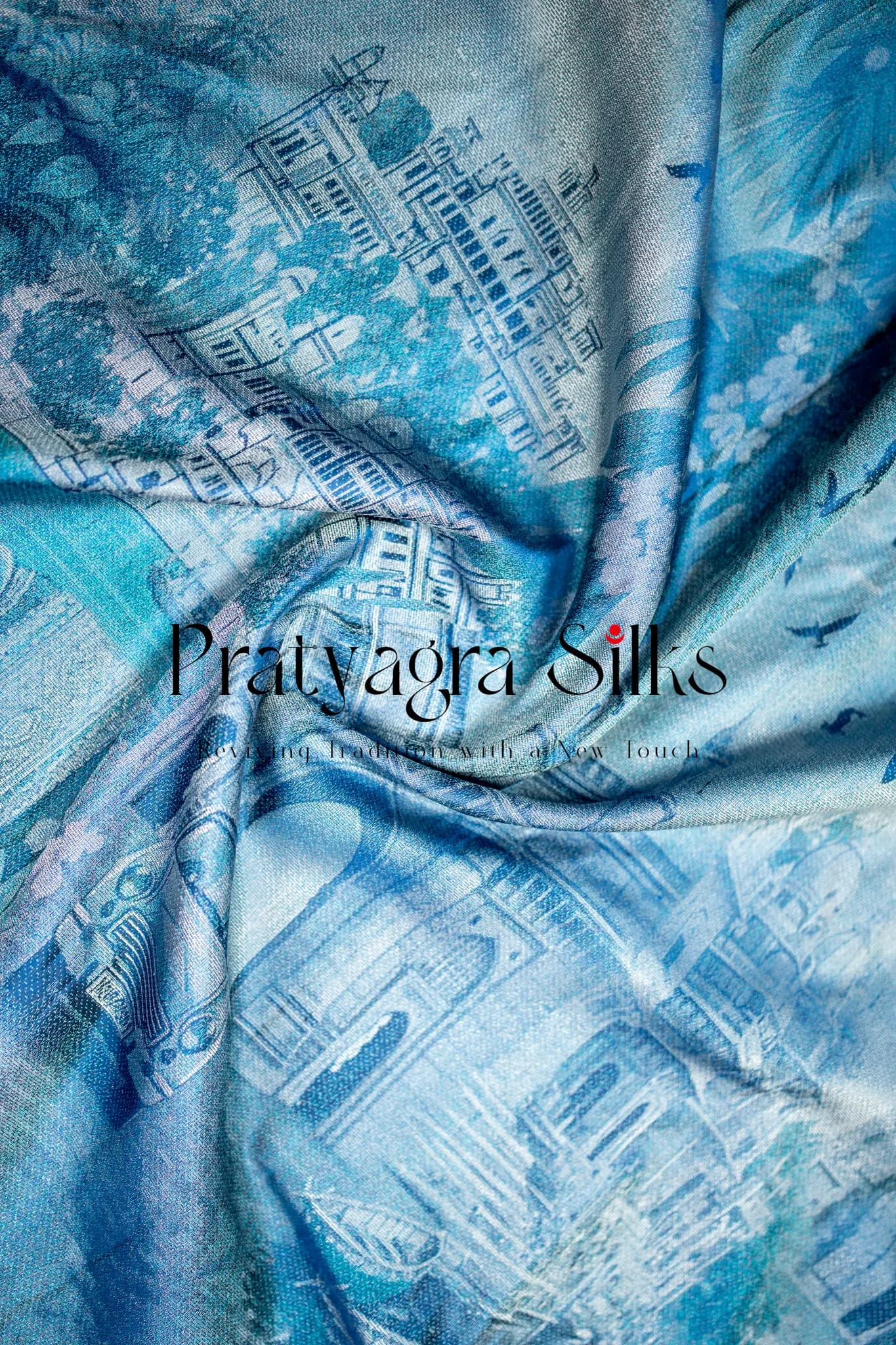 The Royal Ghats Storytelling Silk Saree - Image 1
